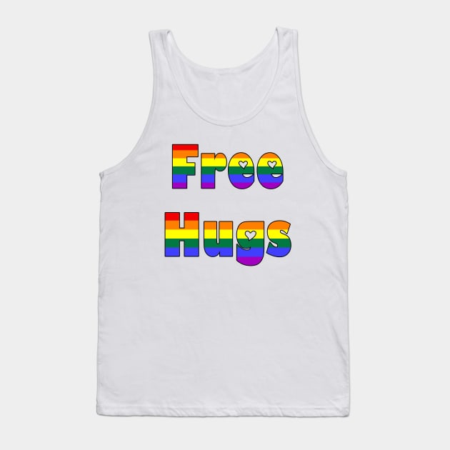 Rainbow Free Hugs Tank Top by imphavok